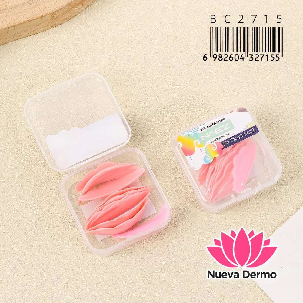 Set de 5 Pares de Bigudíes de Silicona NAEZ para Lash Lift -BC2715/27155 6-UNIDAD