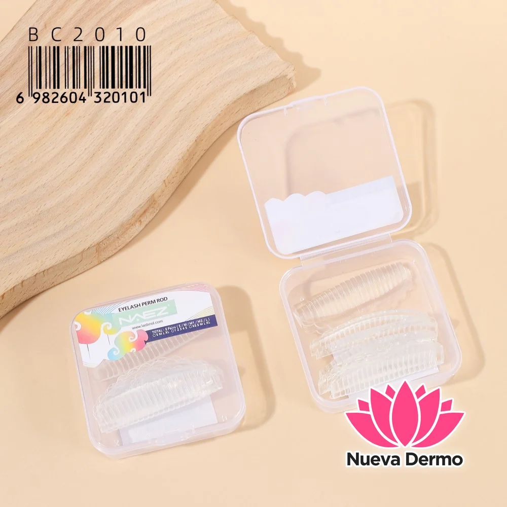 Set de Bigudíes de Silicona Transparente NAEZ para Lash Lift – BC2010/20101 6-UNIDAD