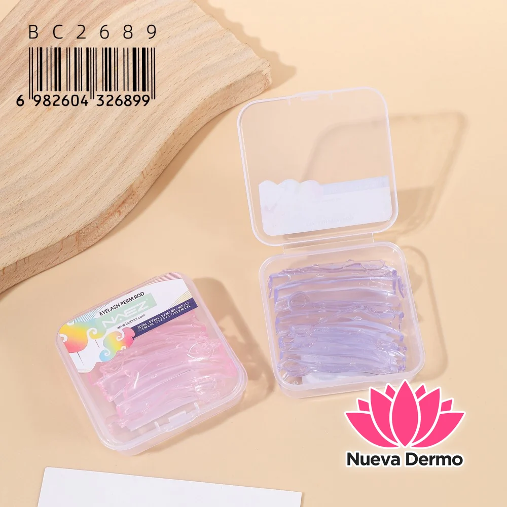 Set de Bigudíes de Silicona Traslúcida NAEZ para Lash Lift – BC2689/26899 3-UNIDAD