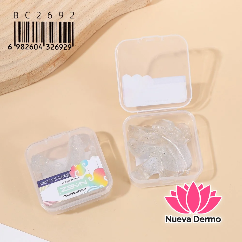 Set de Bigudíes de Silicona Traslúcida NAEZ para Lash Lift – BC2692/26929 3-UNIDAD