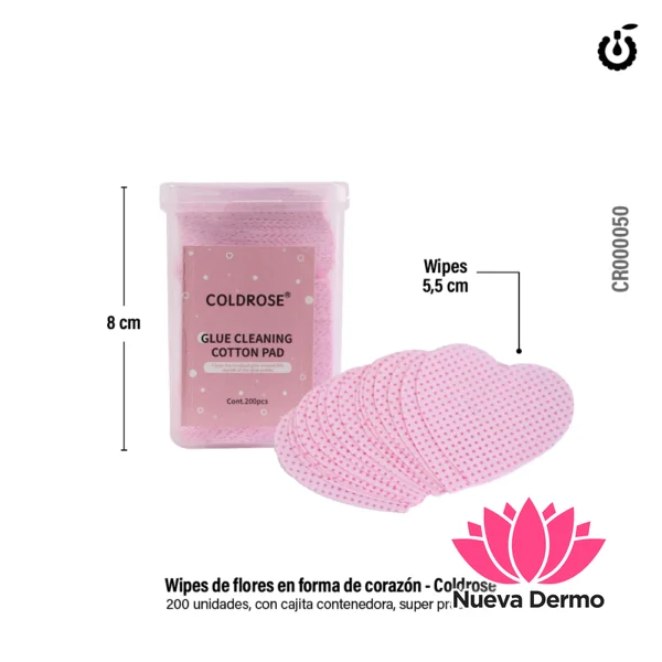 Wipes Corazon Rosa 200pcs Box COLDROSE CR000050 3 UNIDAD